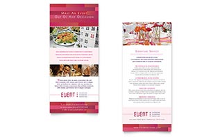 Corporate Event Planner & Caterer Rack Card Template