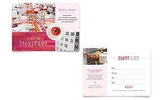 Corporate Event Planner & Caterer Invitation Template