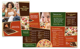 Pizza Pizzeria Restaurant Menu Template Design