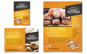 Artisan Bakery Flyer & Ad Template Design