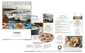 Seafood Restaurant Menu Template Design