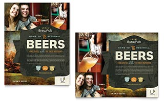 Brewery & Brew Pub Poster Template