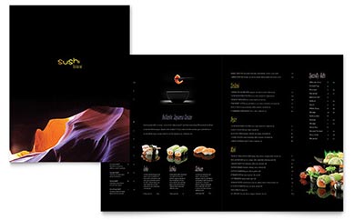 Sushi Restaurant Menu Download