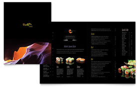 Sushi Restaurant Menu Template Design