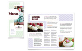 Bakery & Cupcake Shop Menu Template Design