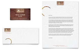 Coffee Shop Business Card & Letterhead Template