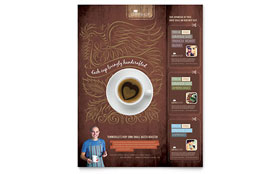 Coffee Shop Flyer Template Design