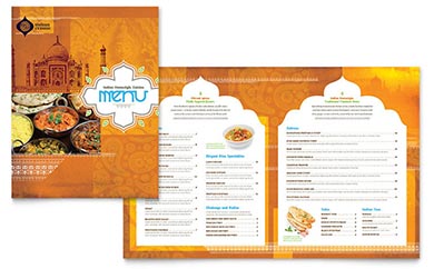 Indian Restaurant Menu Download