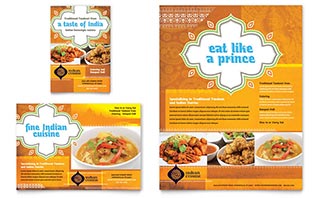 Indian Restaurant Flyer & Ad Template