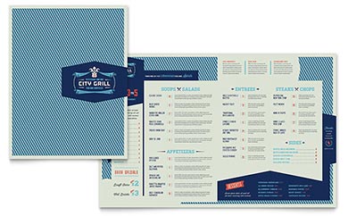 Fine Dining Restaurant Menu Design Example