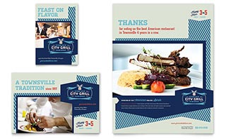 Fine Dining Restaurant Flyer & Ad Template