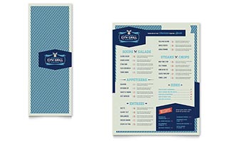 Fine Dining Restaurant Take-out Brochure Template