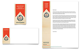 Culinary School Business Card & Letterhead Template Design