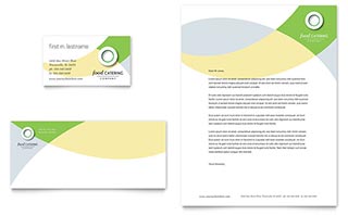 Food Catering Business Card & Letterhead Template