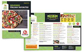 Pizza Parlor Menu Template Design