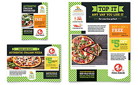 Pizza Parlor Flyer & Ad Template Design