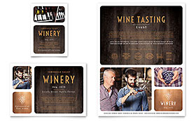 Winery Flyer & Ad Template Design