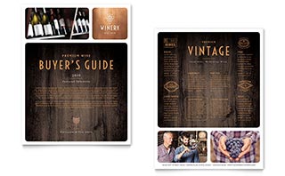 Winery Datasheet Template