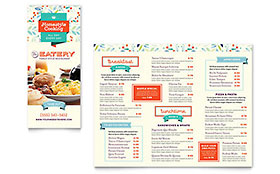 Family Restaurant Take-out Brochure Design Template