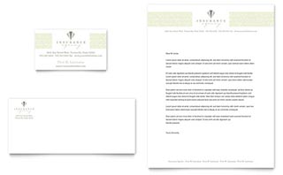 Life & Auto Insurance Company Business Card & Letterhead Template