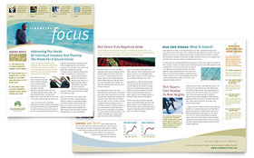 Investment Management Newsletter Template Design