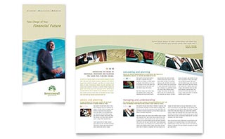 Investment Management Tri Fold Brochure Template