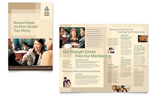 Credit Union & Bank Brochure Template