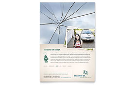 Life Insurance Company Flyer Template Design