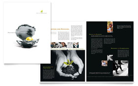 Wealth Management Services Brochure Template Design