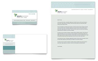 Wealth Management Services Business Card & Letterhead Template