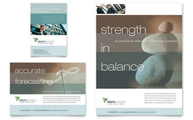 Wealth Management Services Flyer & Ad Template Design