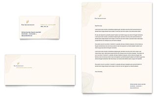 CPA & Tax Accountant Business Card & Letterhead Template