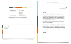 Private Bank Business Card & Letterhead Template Design