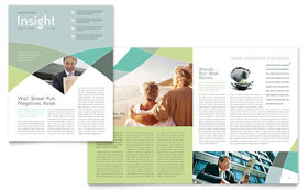 Financial Advisor Newsletter Template Design