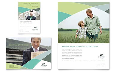 Financial Services Advertisement Design Example