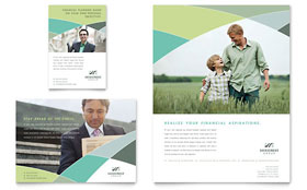 Financial Advisor Flyer & Ad Template Design