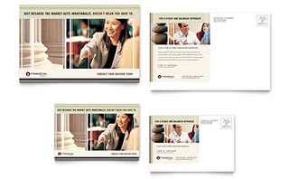 Financial Planner Postcard Template