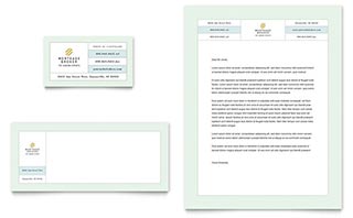 Mortgage Lenders Business Card & Letterhead Template