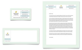 Mortgage Lenders Business Card & Letterhead Template Design