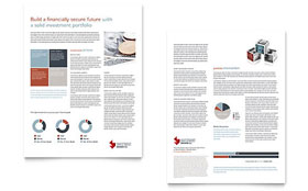 Investment Bank Datasheet Template Design