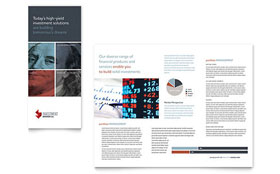 Investment Bank Tri Fold Brochure Template Design