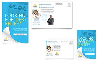 Consumer Credit Counseling Postcard Template