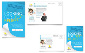 Consumer Credit Counseling Postcard Template Design