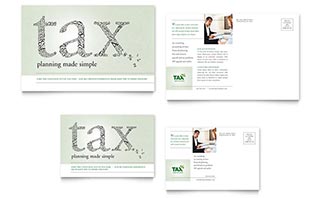 Accounting & Tax Services Postcard Template