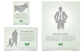 Accounting & Tax Services Flyer & Ad Template Design