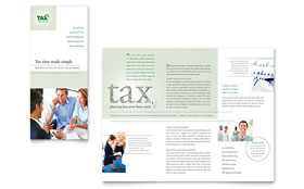 Accounting & Tax Services Tri Fold Brochure Template Design