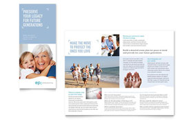 Financial Planning Tri-Fold Brochure Template - InDesign, Illustrator, Word, Publisher, Pages