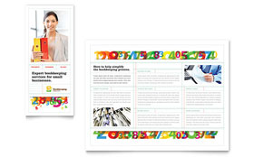 Bookkeeping Services Brochure Template Design