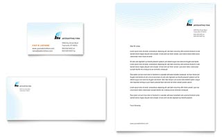 Accounting Firm Business Card & Letterhead Template