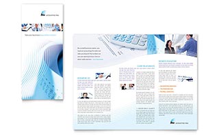 Accounting Firm Tri Fold Brochure Template